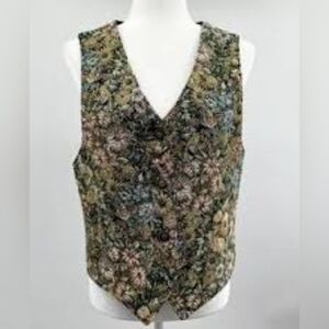 Vintage L.L. Bean Multicolor Floral Women's Vest -10